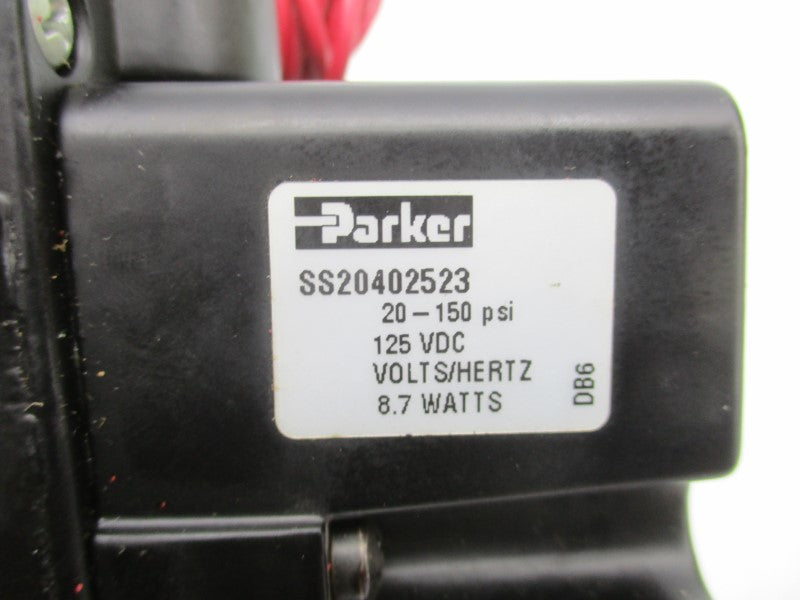 PARKER SS20402523 125VDC 20-150PSI UNMP