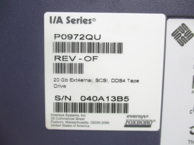 FOXBORO P0972QU REV. -OF 599-2350-01 100-240V 0.6A NSNP