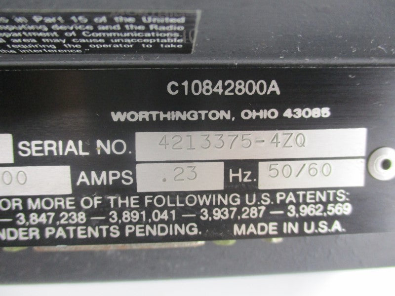 TOLEDO SCALE 8142 120V .23A UNMP