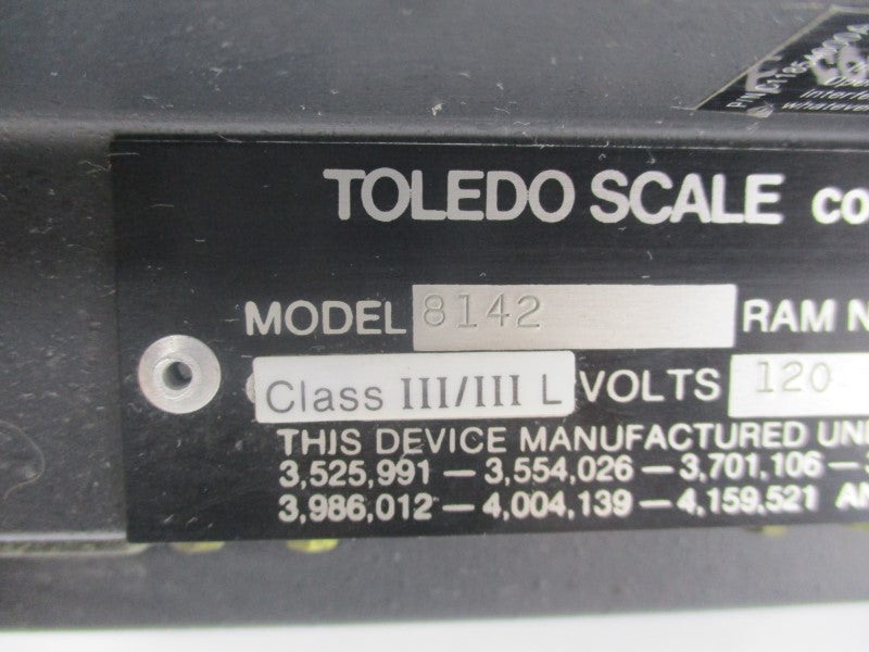 TOLEDO SCALE 8142 120V .23A UNMP