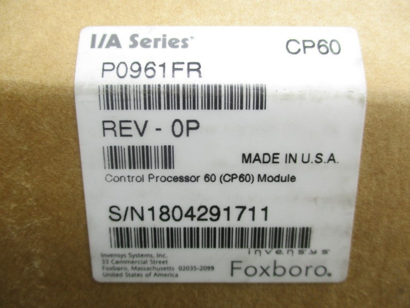 FOXBORO P0961FR REV. 0P NSMP