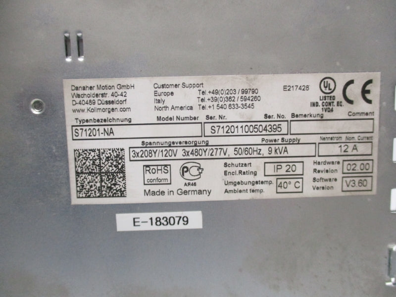DANAHER MOTION S71201-NA 120/277V 12A UNMP
