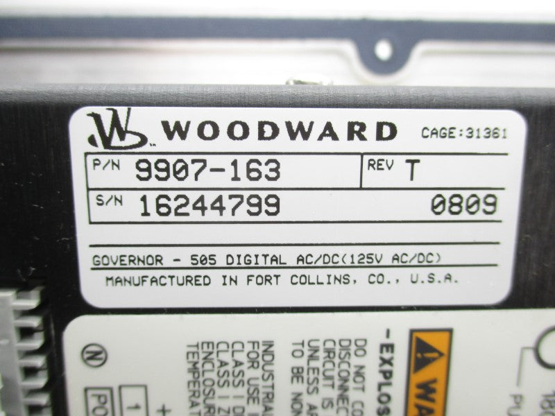 WOODWARD 9907-163 REV. T 125VAC/DC NSNP
