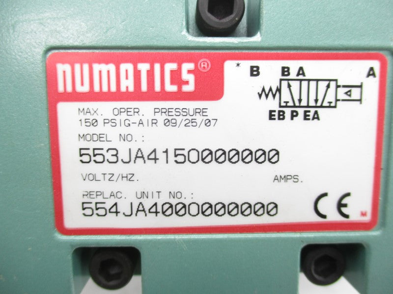 NUMATICS 553JA415O000000 150PSI NSNP