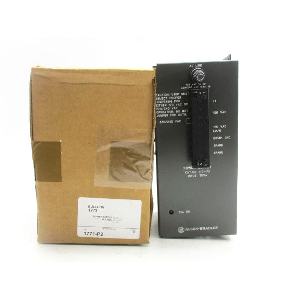 ALLEN BRADLEY 1771-P2 SER. D 120/240VAC 6.5A (AS PICTURED) NSMP