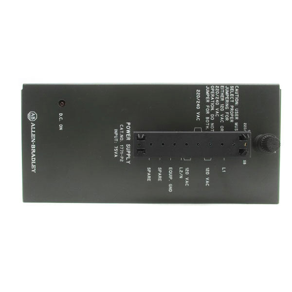 ALLEN BRADLEY 1771-P2 SER. D 120/220VAC 1/0.5A REV. E01 NSNP