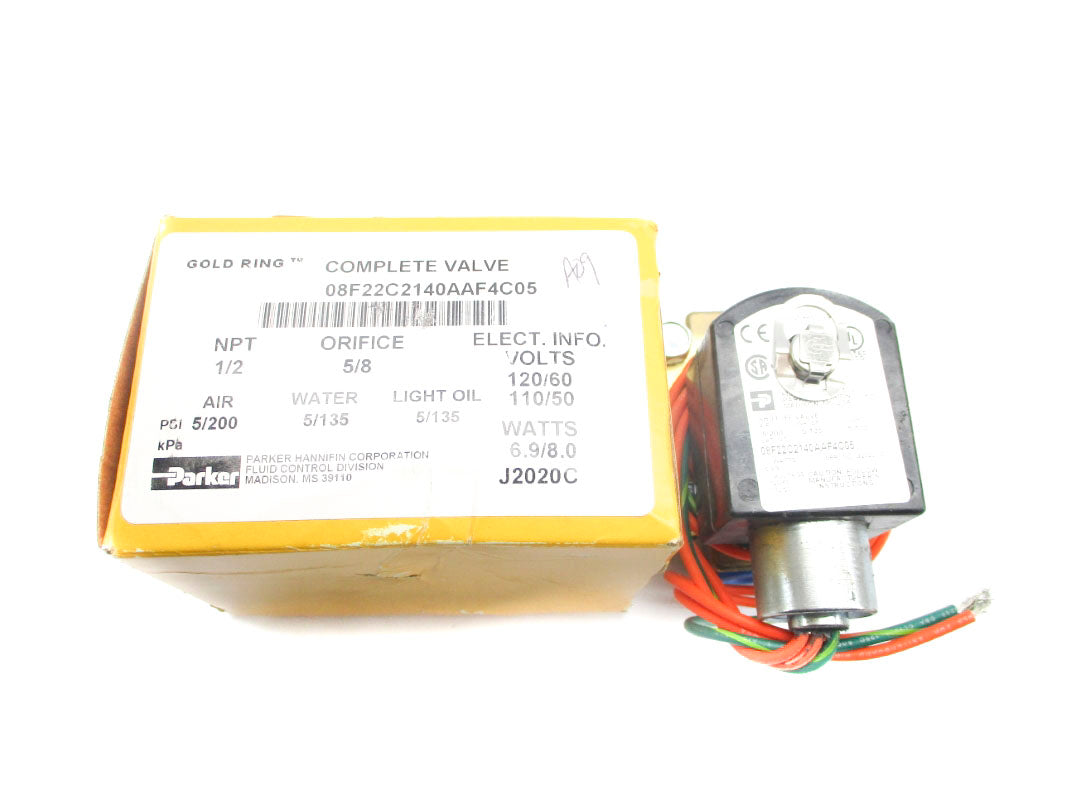 PARKER 08F22C2140AAF4C05 110/120V 5/200PSI 1/2" NSMP