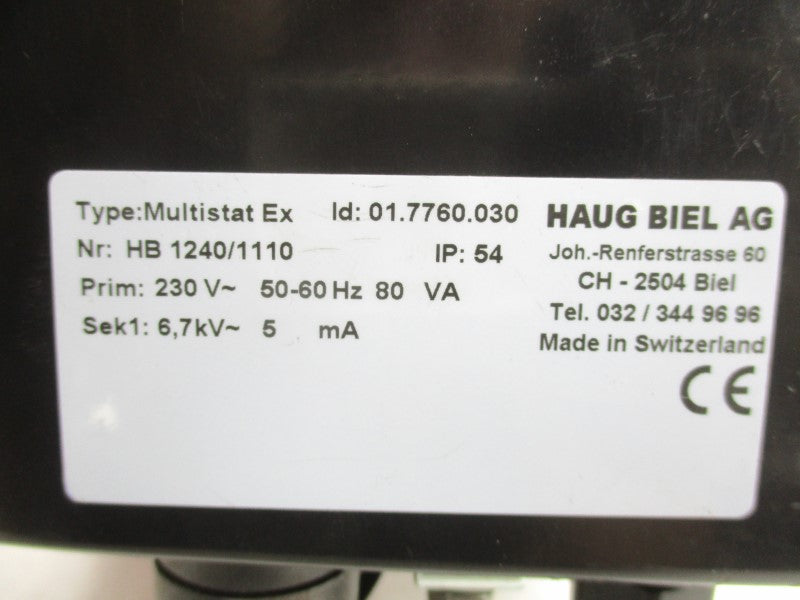 HAUG BIEL HB1240/1110 01.7760.030 250V 0.5A UNMP
