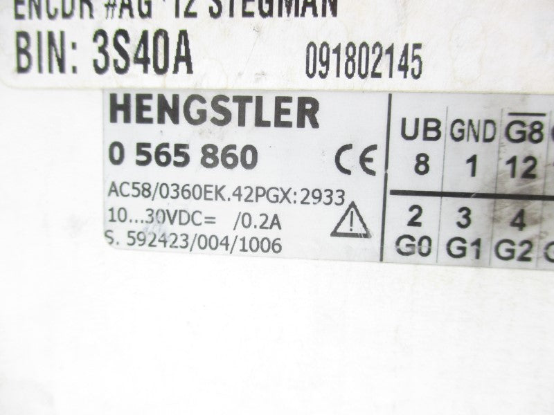 HENGSTLER 0565860 10-30VDC 0.2A NSMP