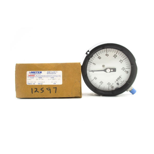 AMETEK 155018 1981 30-0-30PSI 4-1/2" NSMP