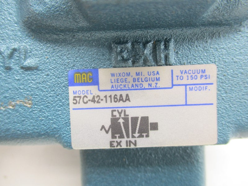 MAC 57C-42-116AA 110/120V 25-150PSI NSMP