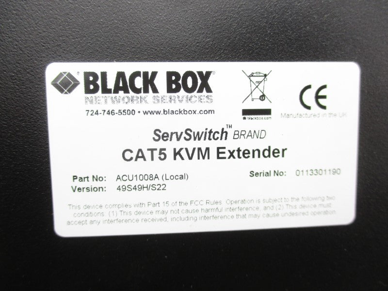 BLACK BOX ACU1008A NSMP