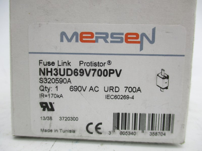 MERSEN NH3UD69V700PV S320590A 690VAC 700A NSMP