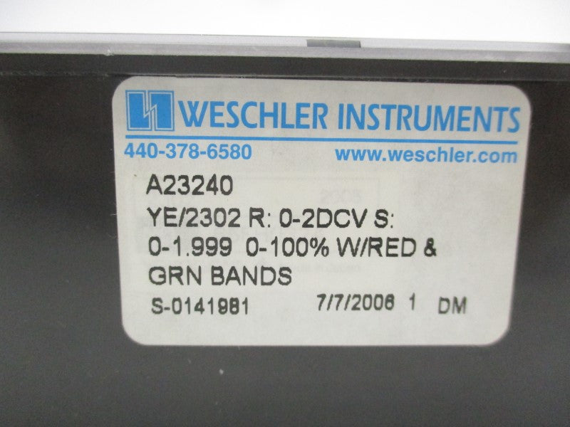 WESCHLER INSTRUMENTS A23240 24VDC NSNP