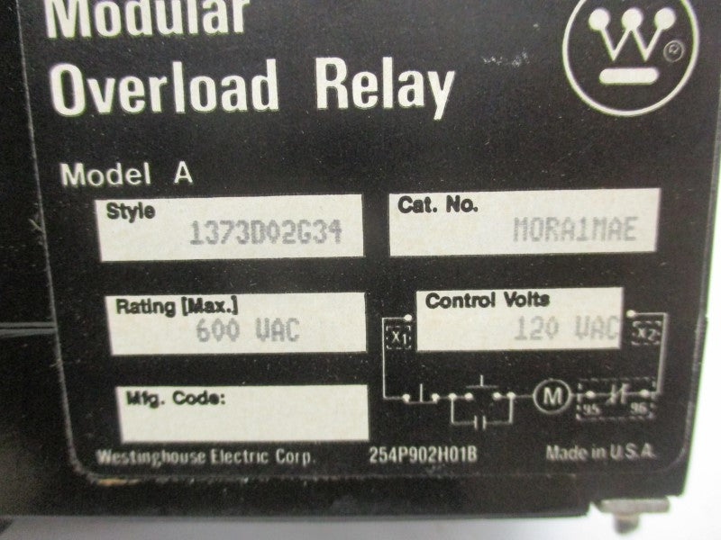 WESTINGHOUSE MORA1MAE 120/600VAC 25A NSMP