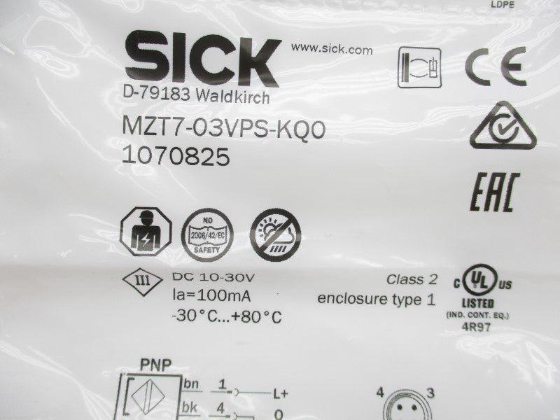 SICK MZT7-03VPS-KQ0 1070825 10-30V NSMP