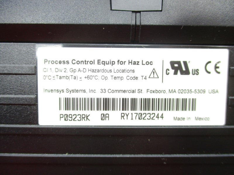 INVENSYS P0923RK TAA10 NSNP