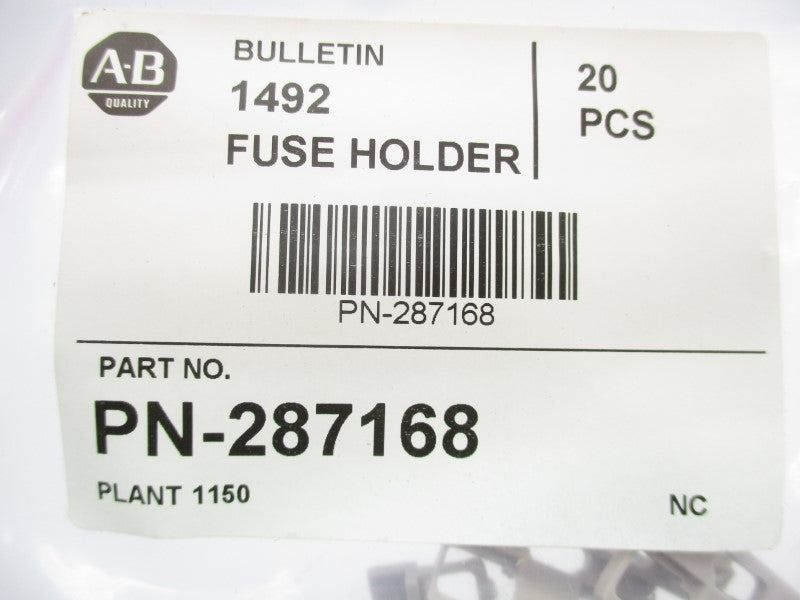 ALLEN BRADLEY PN-287168 (PKG OF 20) NSMP