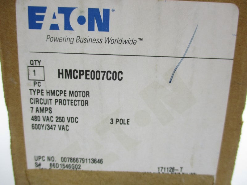 EATON HMCPE007C0C 480VAC 7A NSMP