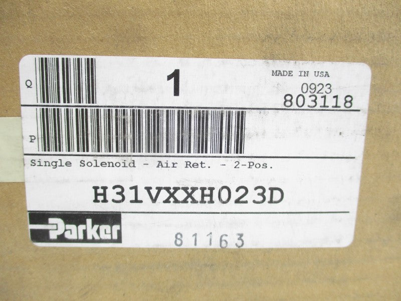 PARKER H31VXXH023D NSFS