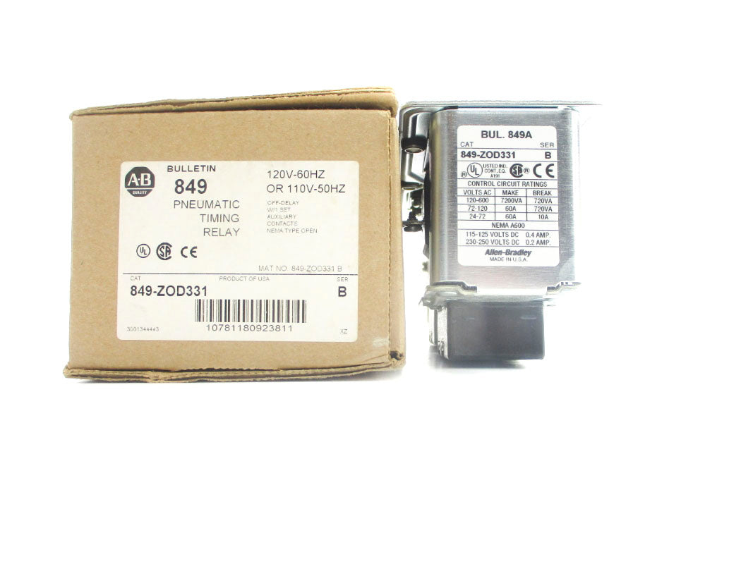 ALLEN BRADLEY 849-ZOD331 SER. B 110/120V (BR/WH) 60A NSMP