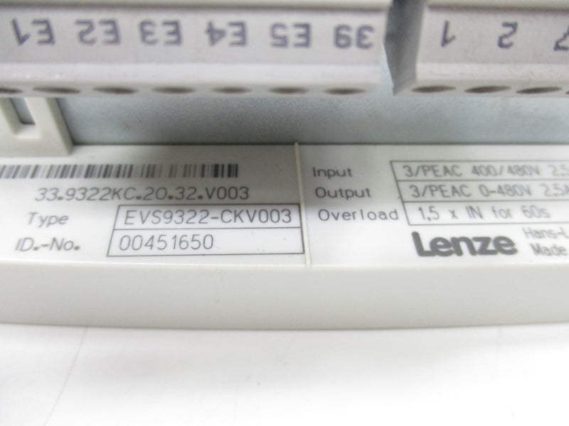 LENZE EVS9322-CKV003 400/480V UNMP