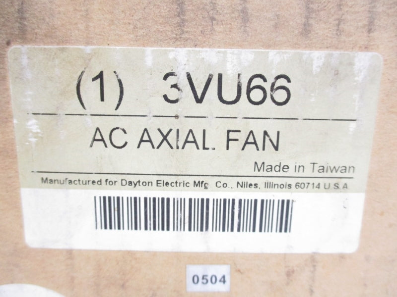 DAYTON 3VU66 115V 0.27A NSMP