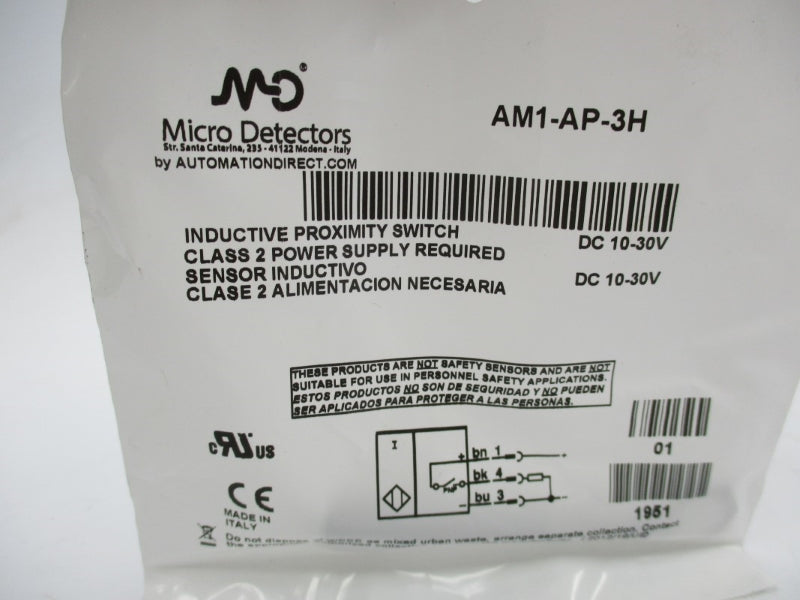 MICRO DETECTORS AM1-AP-3H 10-30VDC NSMP