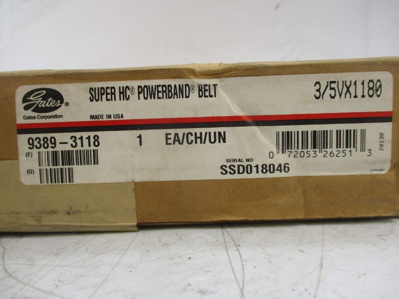 GATES 3/5VX1180 9389-3118 NSMP