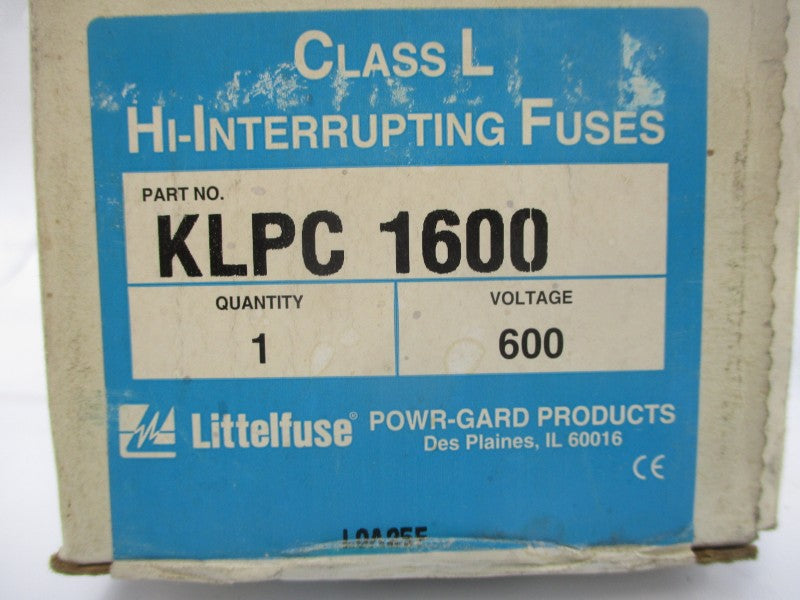 LITTELFUSE KLPC1600 600VAC 1600A (WH/GR) NSMP