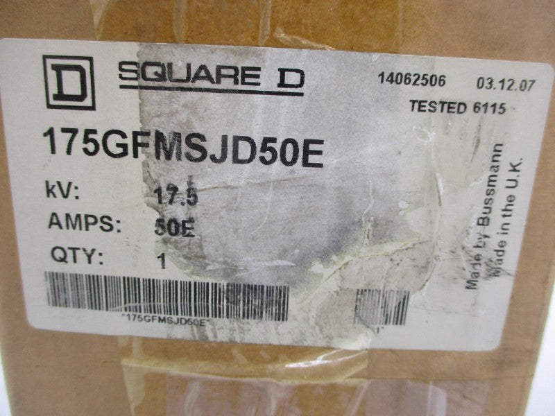SQUARE D 175GFMSJD50E 17.5KV 50EA NSMP