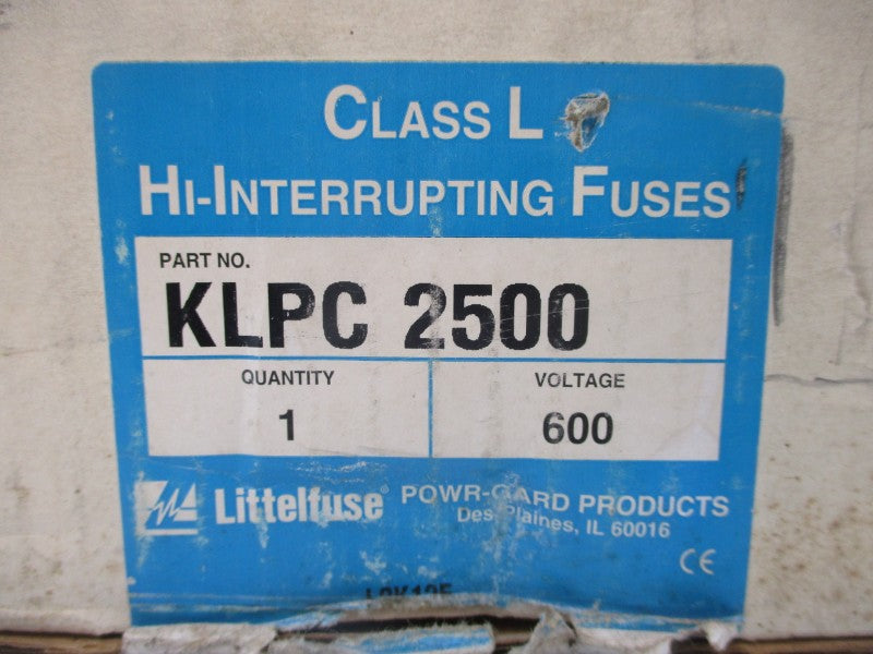 LITTELFUSE KLPC2500 600VAC 2500A (WH/GR) NSMP