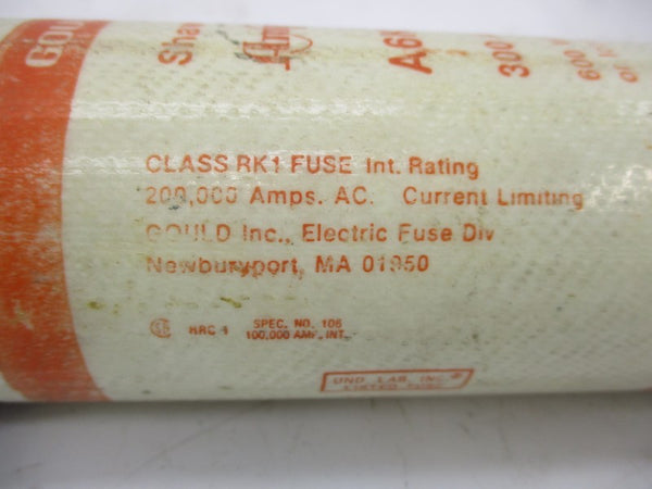 GOULD SHAWMUT A6K300R 600VAC 300A NSNP