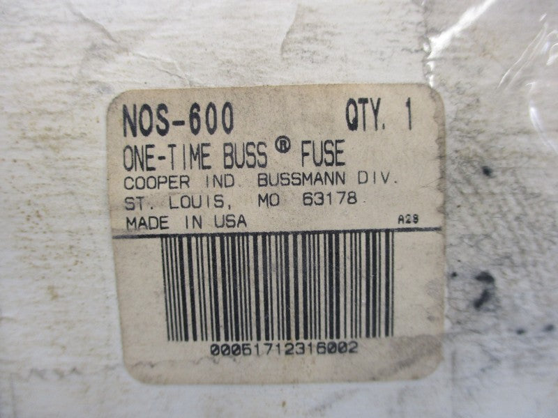 BUSSMANN NOS-600 600VAC 600A (WH/PK) NSMP