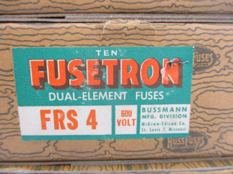 BUSSMAN FRS4 600V 4A (PKG OF 50) NSMP