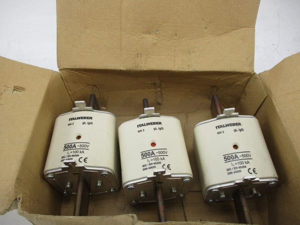 ITALWEBER NH3500A 500V 500A (PKG OF 3) NSMP