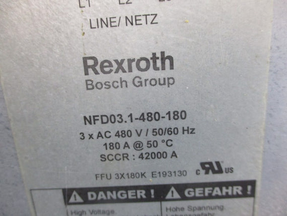 REXROTH NFD03.1-480-180 480VAC 180A NSNP