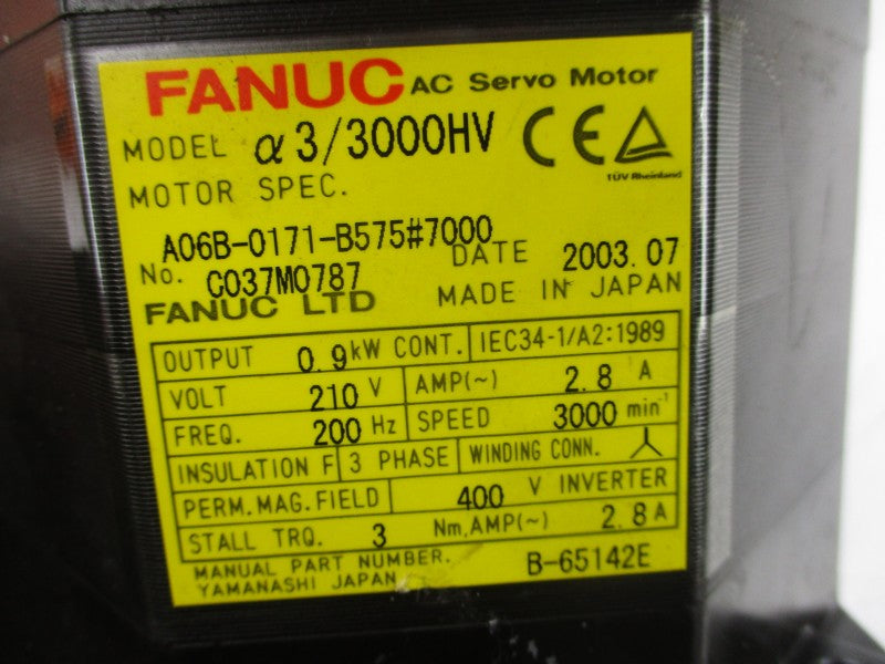 FANUC A06B-0171-B575#7000 210V 2.8A NSNP