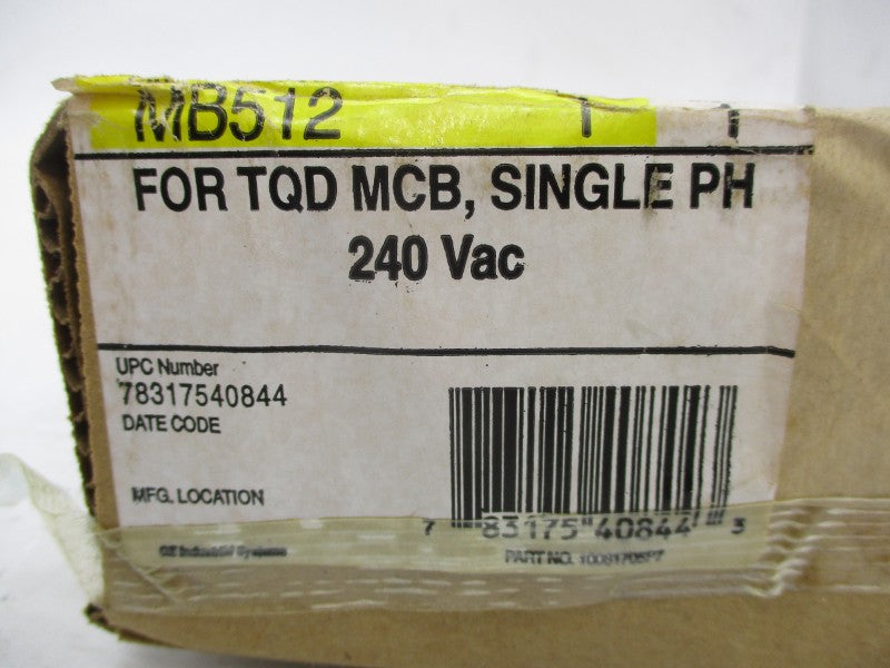 GENERAL ELECTRIC MB512 240VAC NSMP