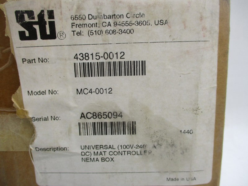 STI 43815-0012 MC4-0012 100-240VAC 0.2A NSMP