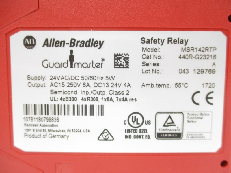 ALLEN BRADLEY 440R-G23216 SER. A 24VAC/DC UNMP