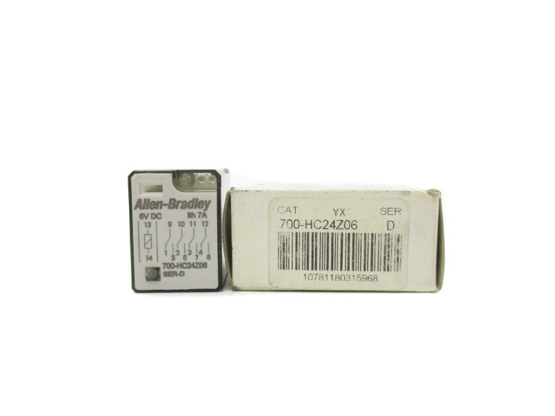 ALLEN BRADLEY 700-HC24Z06 SER. D 6VDC 7A (WH) NSMP