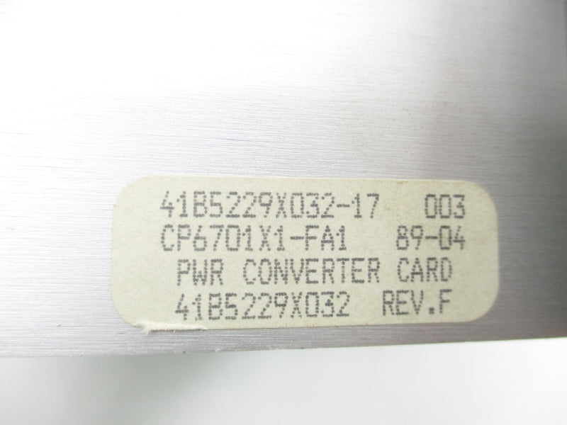 EMERSON 41B5229X032 CP6701X1-FA1 REV. F NSNP