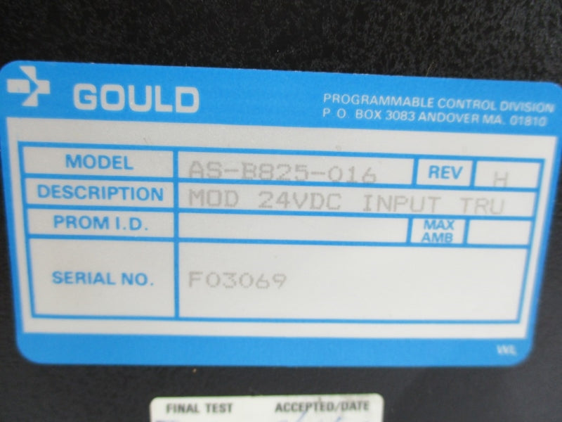 GOULD AS-B825-016 24VDC UNMP