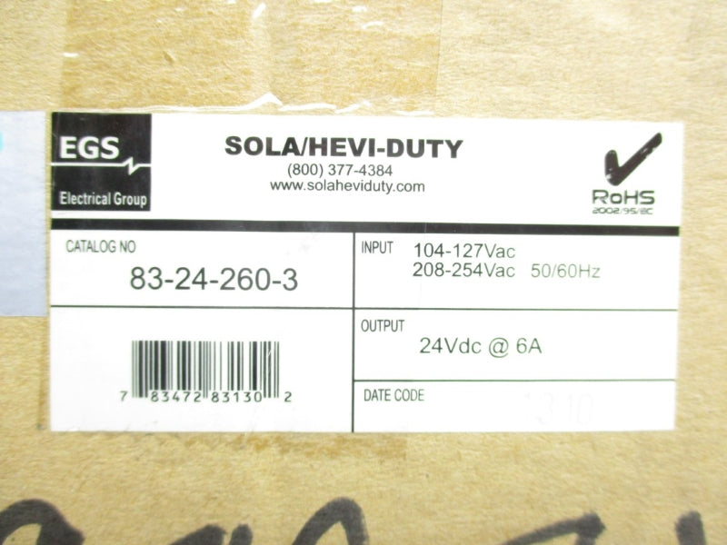EGS 83-24-260-3 208-254VAC 6A NSMP