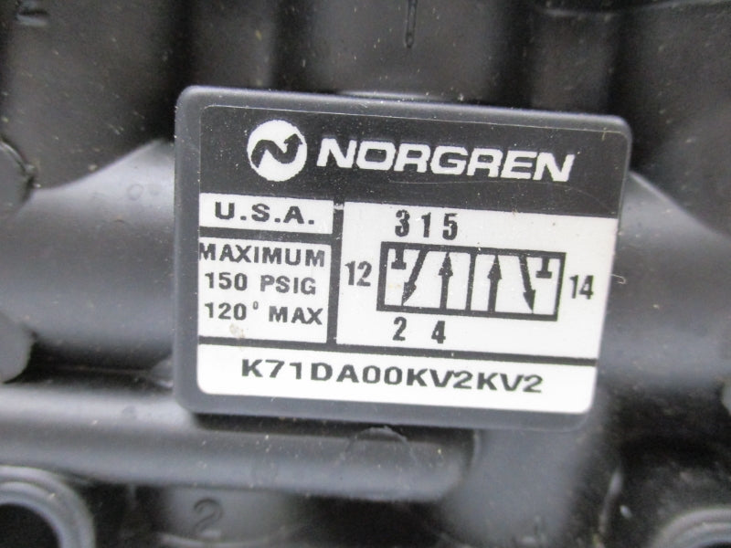 NORGREN K71DA00KV2KV2 110/120V 150PSI 120'F NSNP