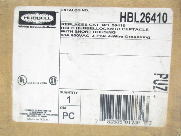 HUBBELL HBL26410 600VAC 60A NSMP