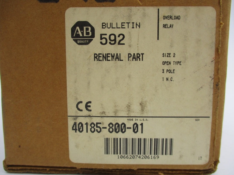 ALLEN BRADLEY 40185-800-01 120-600VAC (BR/WH) NSMP