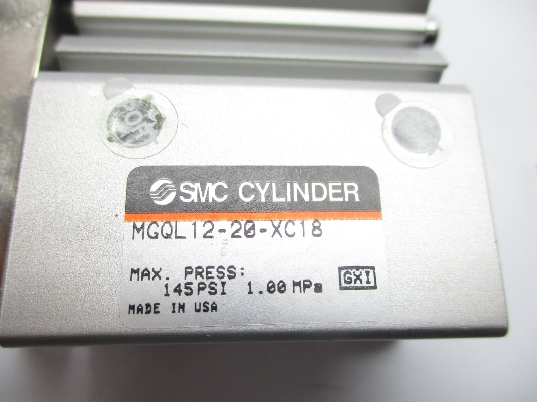 SMC MGQL12-20-XC18 145PSI UNMP