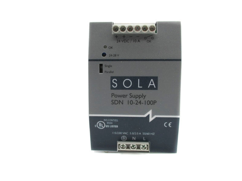 SOLA SDN10-24-100P 115/230VAC 5.0/2.0A NSNP